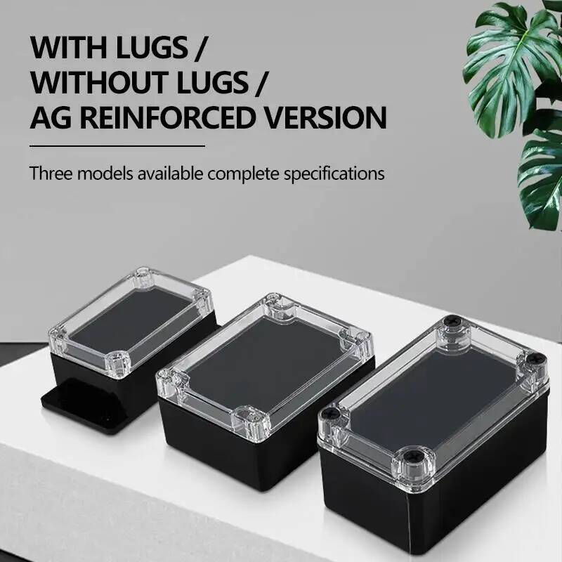 Outdoor Power Junction Box - 2pcs Transparent Cover Waterproof Junction Box