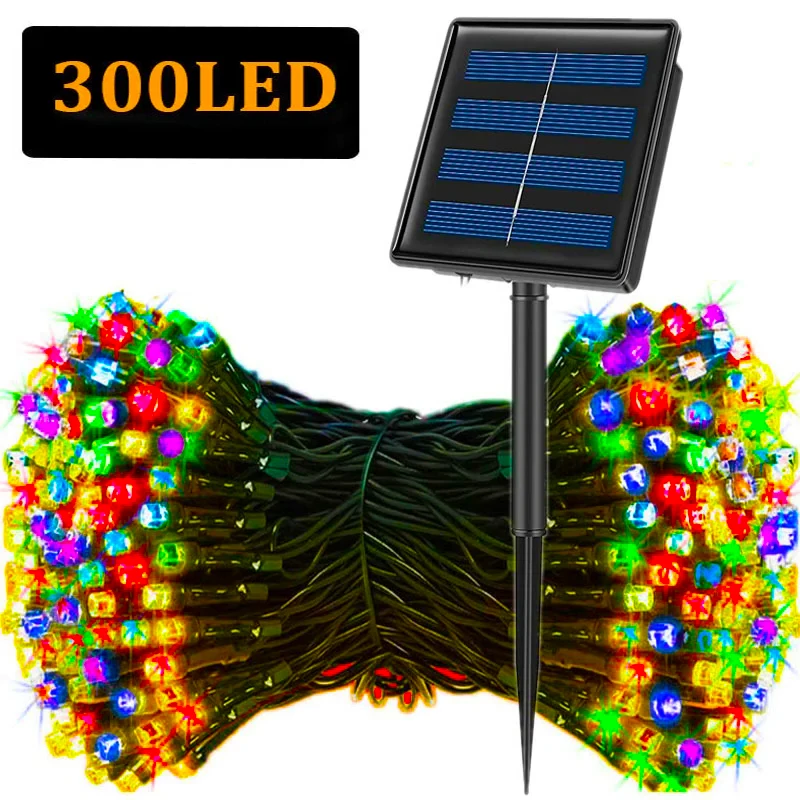 Outdoor Solar Power Xmas Lights - 5M-32M LED Solar String Lights 300LED