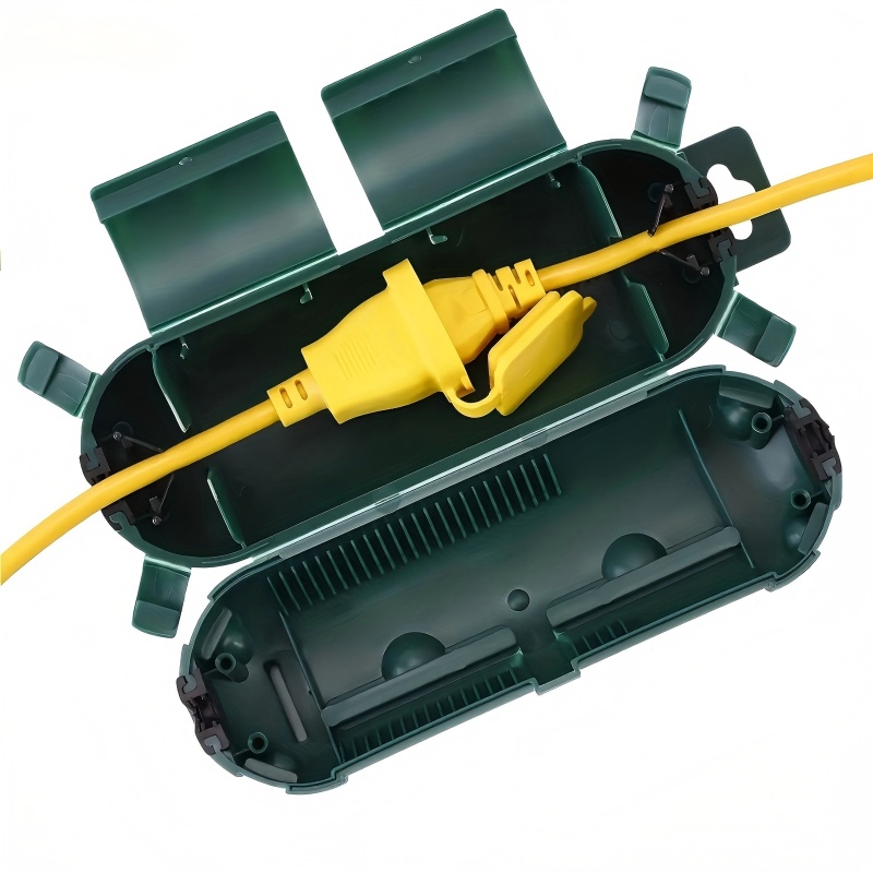 Outdoor Power Outlet Cover - 1 Durable PVC Outdoor Extension Cable