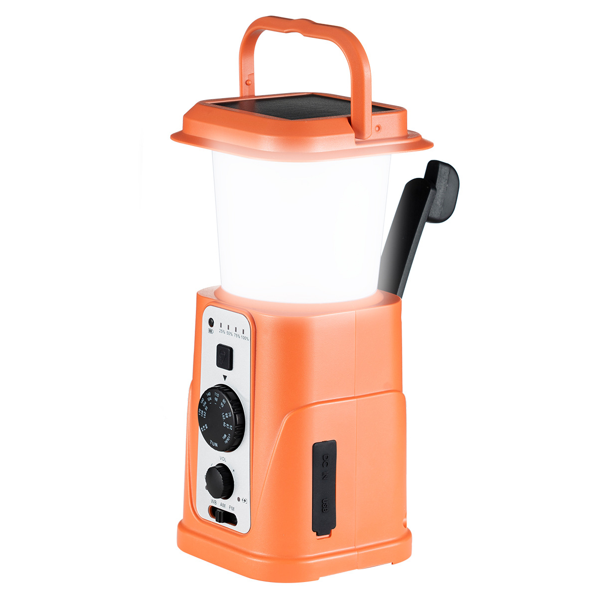 Outdoor Power Group - Solar Crank Radio with Light Emitting