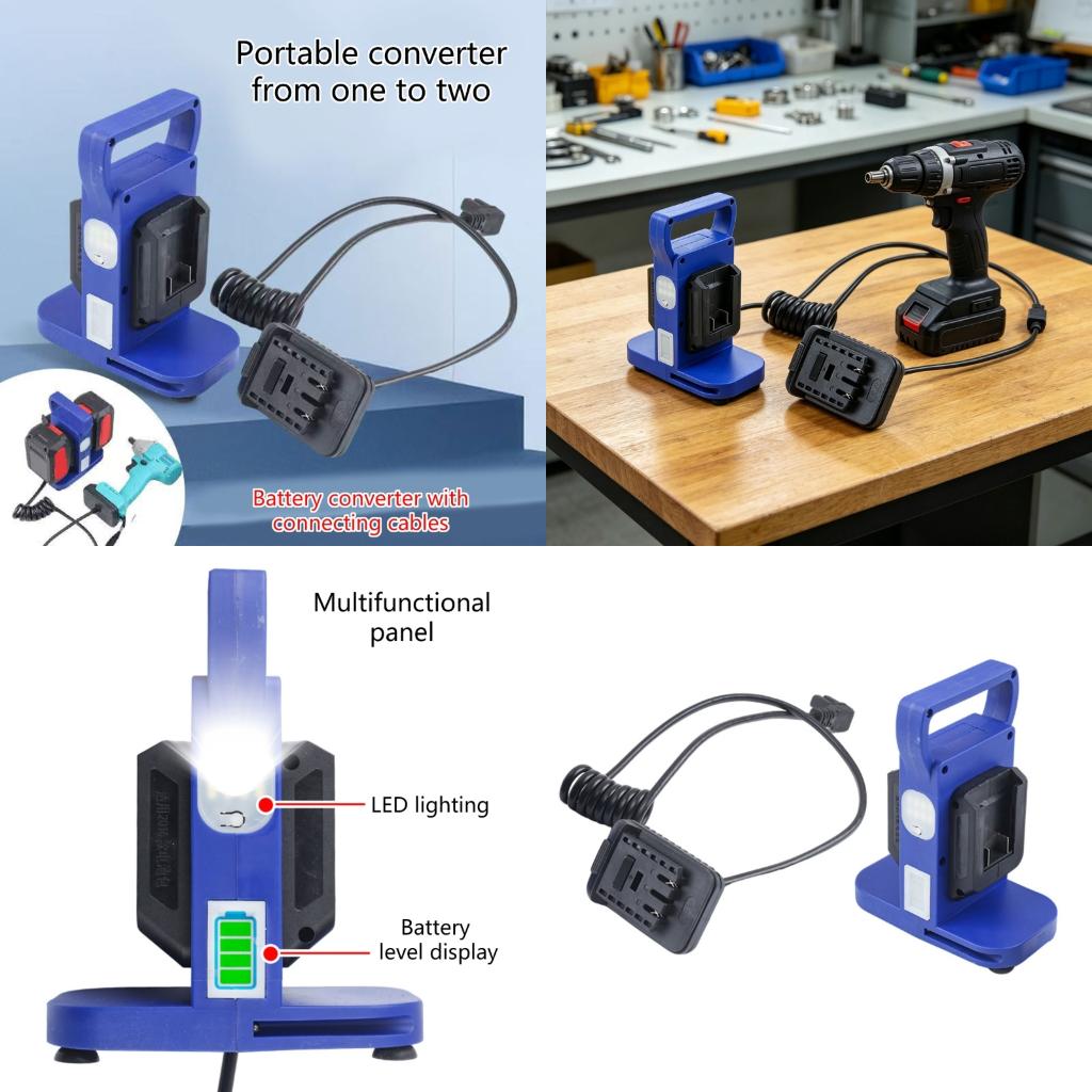 Outdoor Power Double Adapter - Handheld Double Output Power Converters Adapter