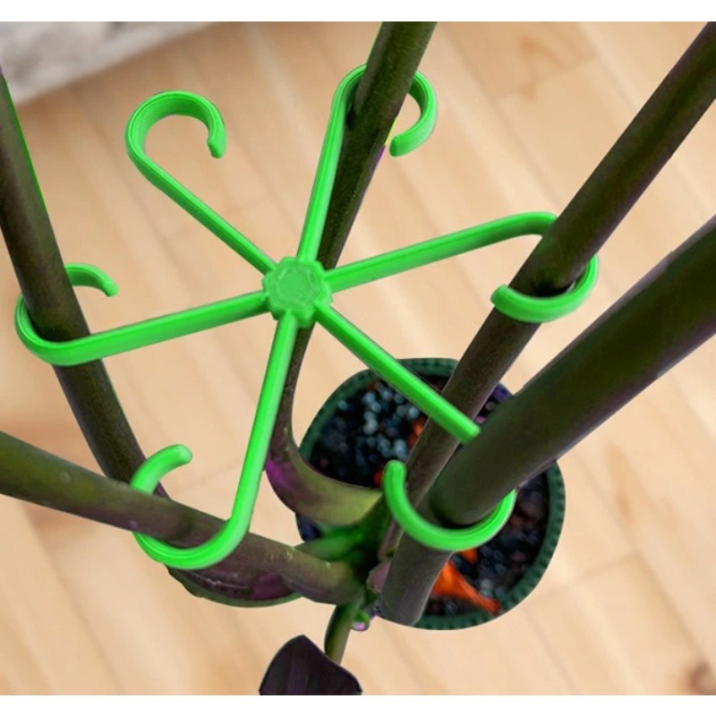 Outdoor Power And Plant - Plants Stem Support Black/Green Plastic Trellis