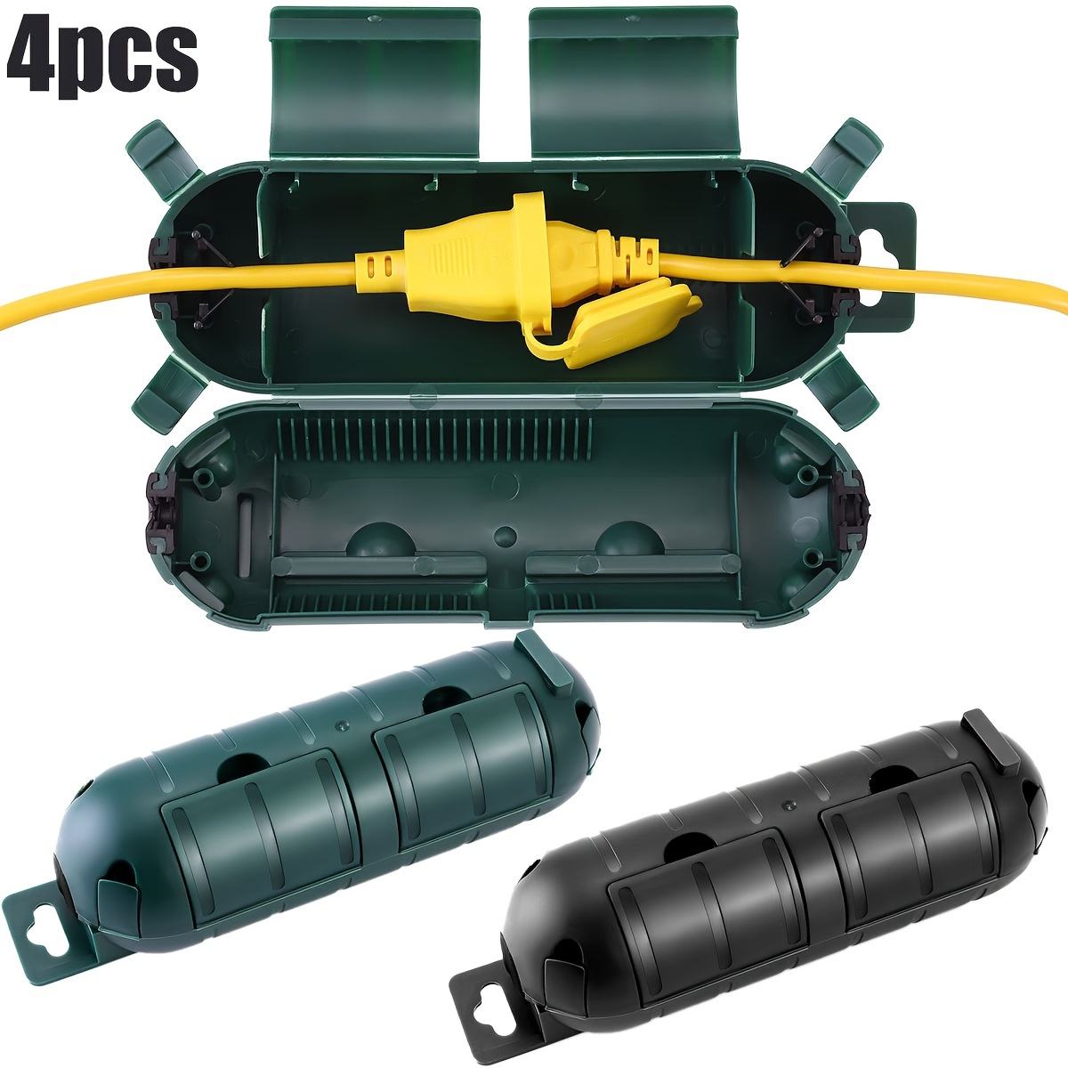 Outdoor Power Outlet Cover - 4pcs Outdoor Extension Cord Safety Cover