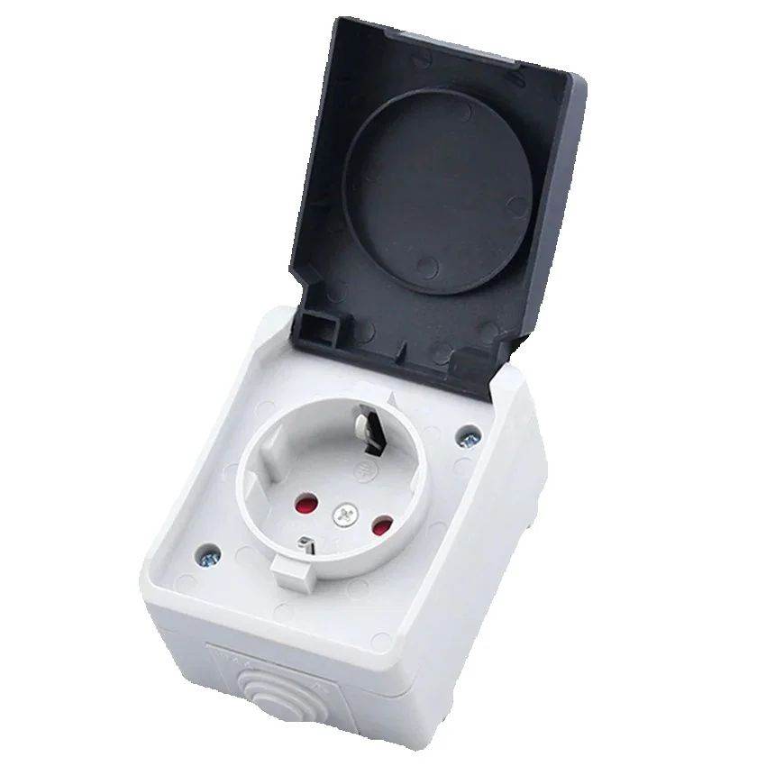 Outdoor Kitchen Power Outlet - European France German 16A Surface Mounted