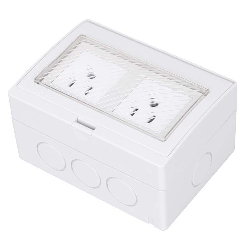 Outdoor Kitchen Power Outlet - White US Industry Waterproof Wall Socket