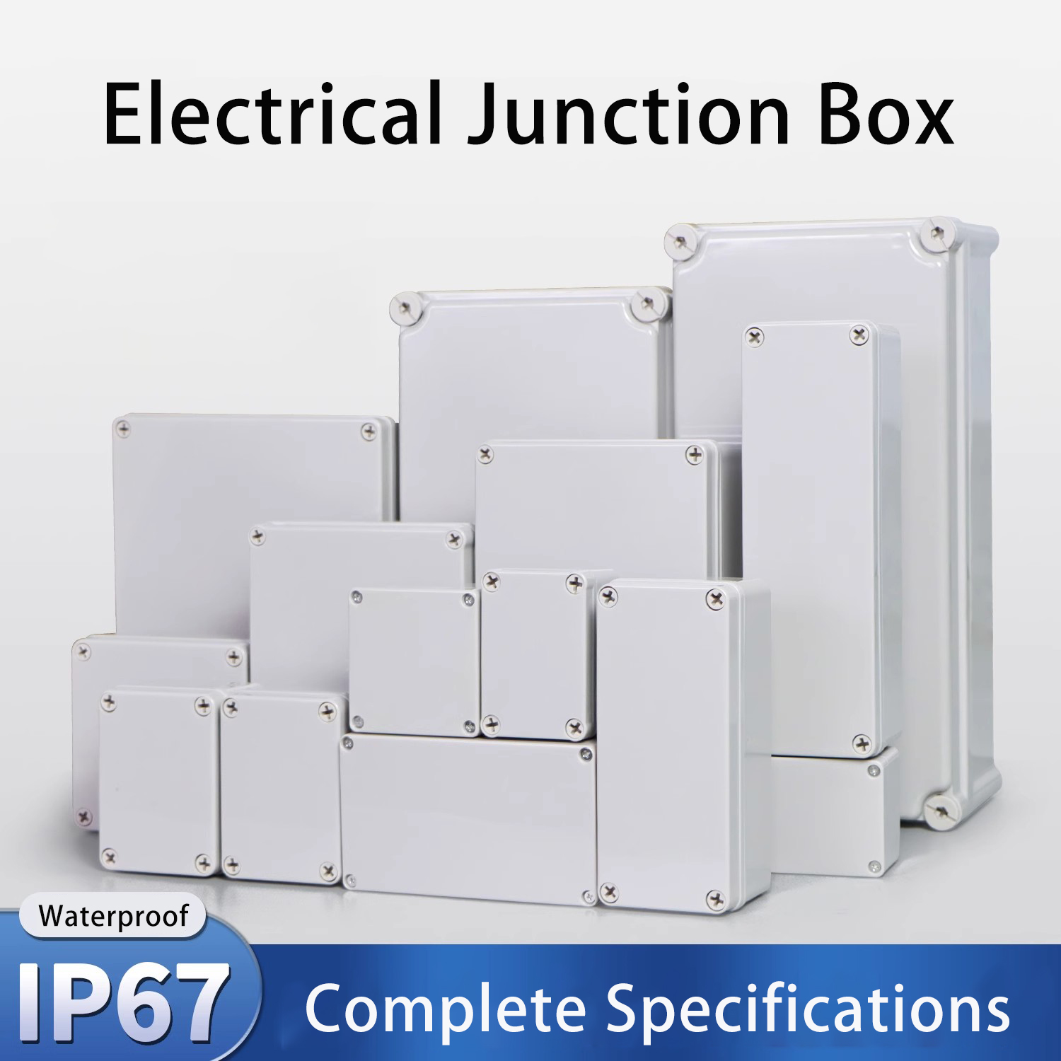 Outdoor Power Outlet Cover - IP67 Gray/Transparent Cover Outdoor Waterproof Junction