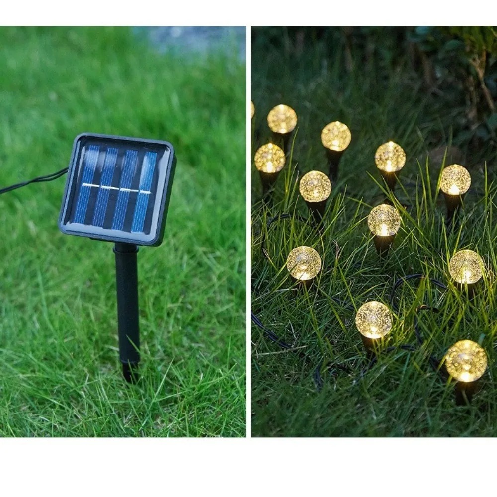 Outdoor Solar Power Xmas Lights - Solar Powered 5M 20LED Outdoor Lawn