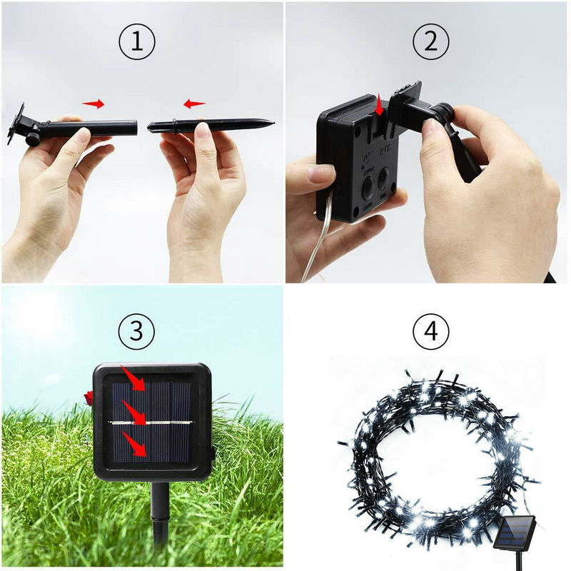Solar Powered Fairy string Lig - Outdoor Solar Power Xmas Lights recension och pris