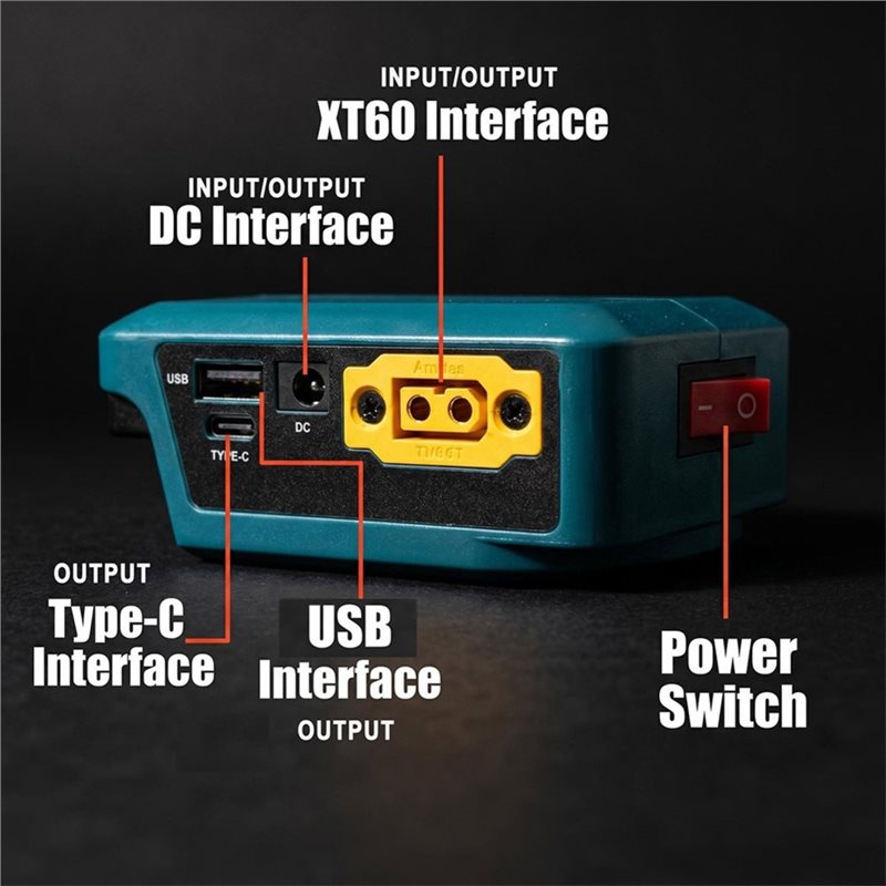 Double Port Fast Charging For  - Outdoor Power Double Adapter recension och pris