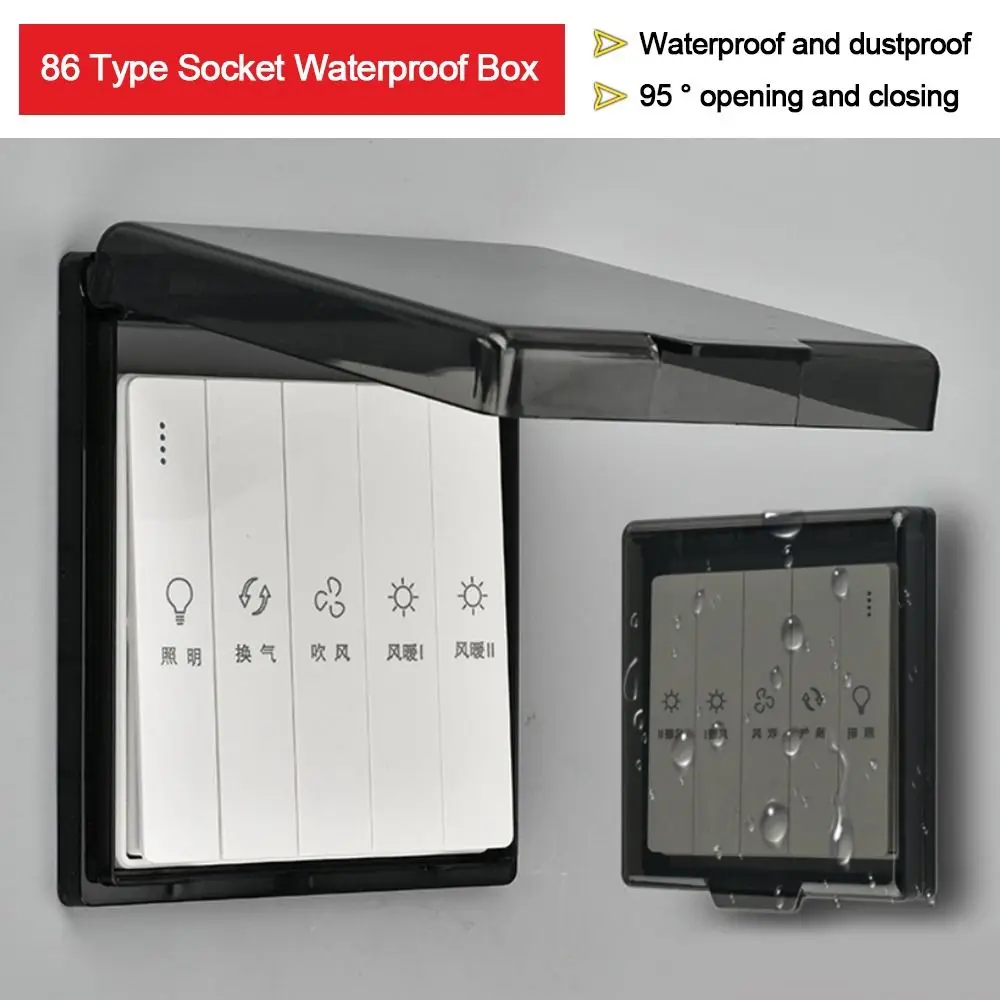 1Pc 86 Type Self-Adhesive Ultr - Outdoor Power Outlet Cover recension och pris