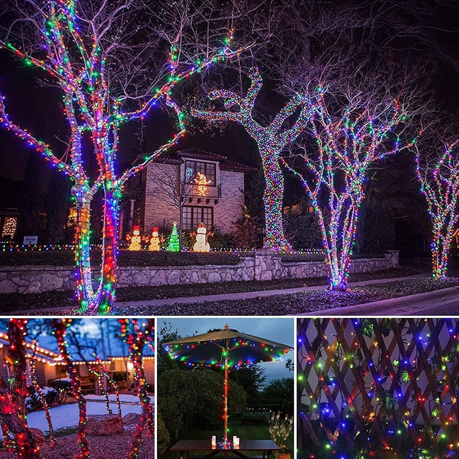 LED Solar String Lights 300LED - Outdoor Solar Power Xmas Lights recension och pris