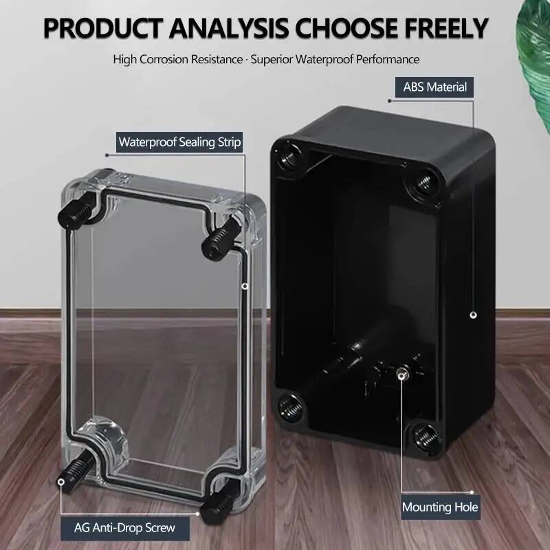 2pcs Transparent Cover Waterpr - Outdoor Power Junction Box recension och pris