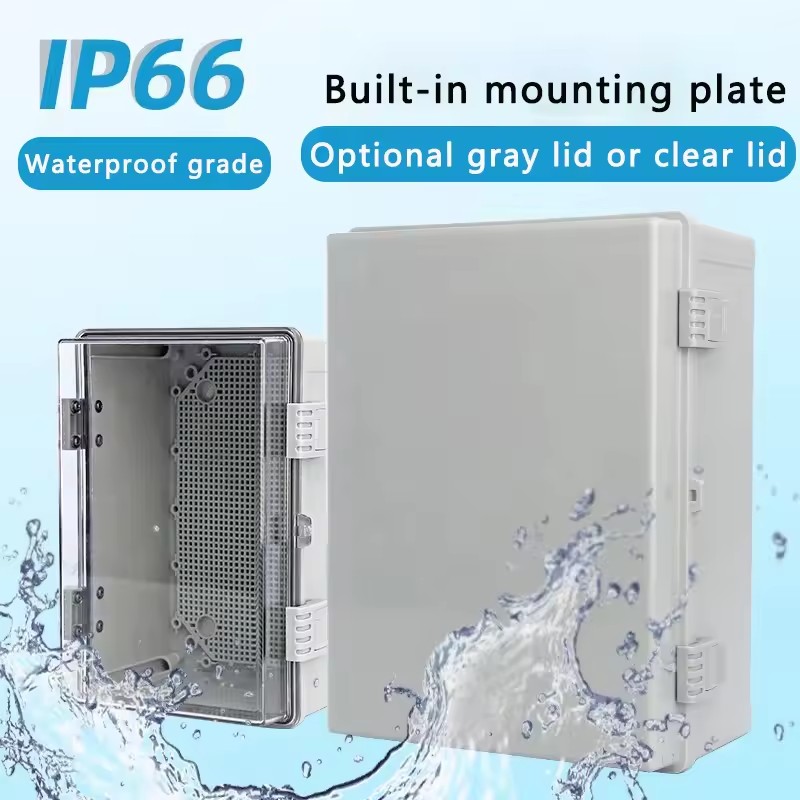 IP66 Waterproof Gray/Transpare - Outdoor Power Junction Box recension och pris