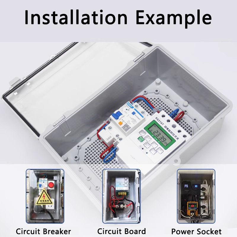 IP66 Waterproof Gray/Transpare - Outdoor Power Junction Box recension och pris