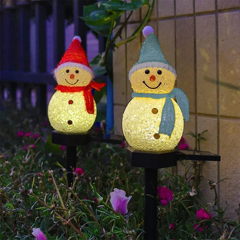 Solar LED Snowman Ambient Ligh - Outdoor Solar Power Xmas Lights recension och pris