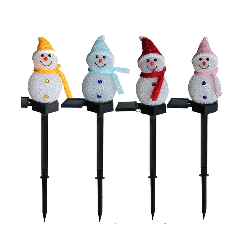 LED Snowman Solar Garden Light - Outdoor Solar Power Xmas Lights recension och pris
