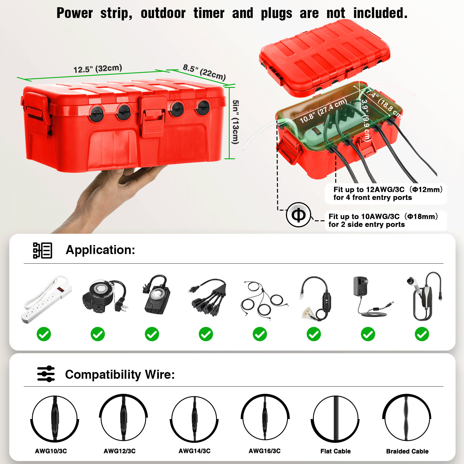 Weatherproof IP54 Outdoor Exte - Outdoor Power Outlet Cover recension och pris