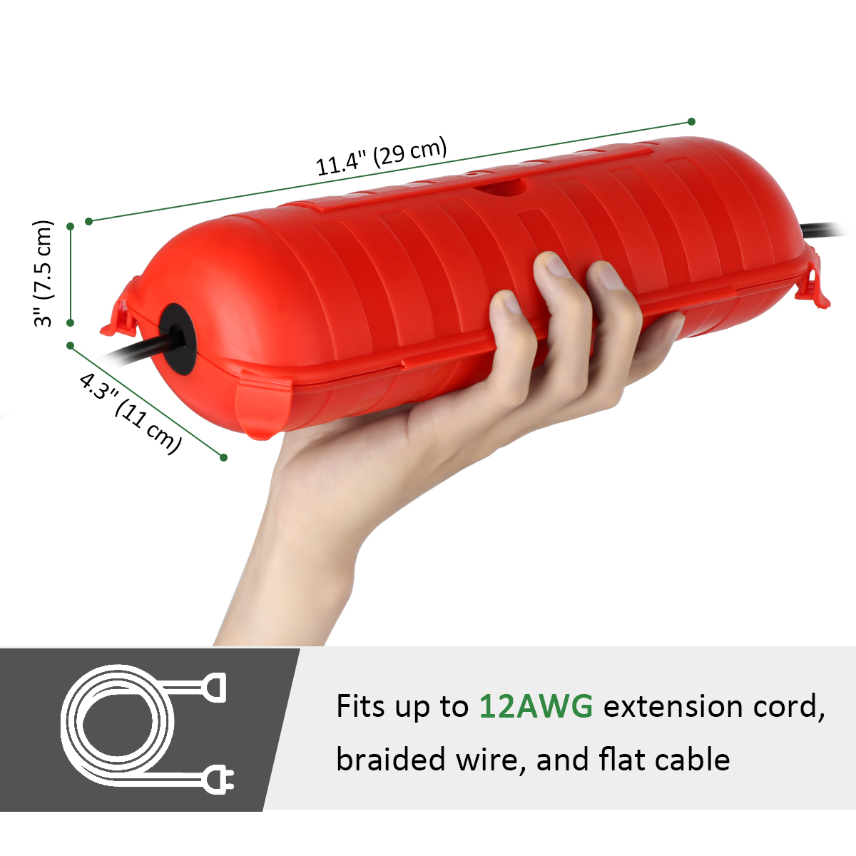 Weatherproof IP54 Outdoor Exte - Outdoor Power Outlet Cover recension och pris