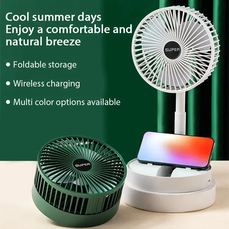 USB Foldable Electric Fan Cold - Outdoor Power Pedestal recension och pris