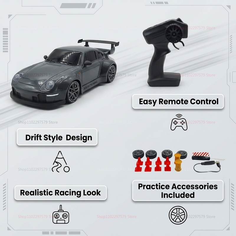 NEW RC Drift Car 2.4GHz 1:24 R - Outdoor Power Double Adapter recension och pris