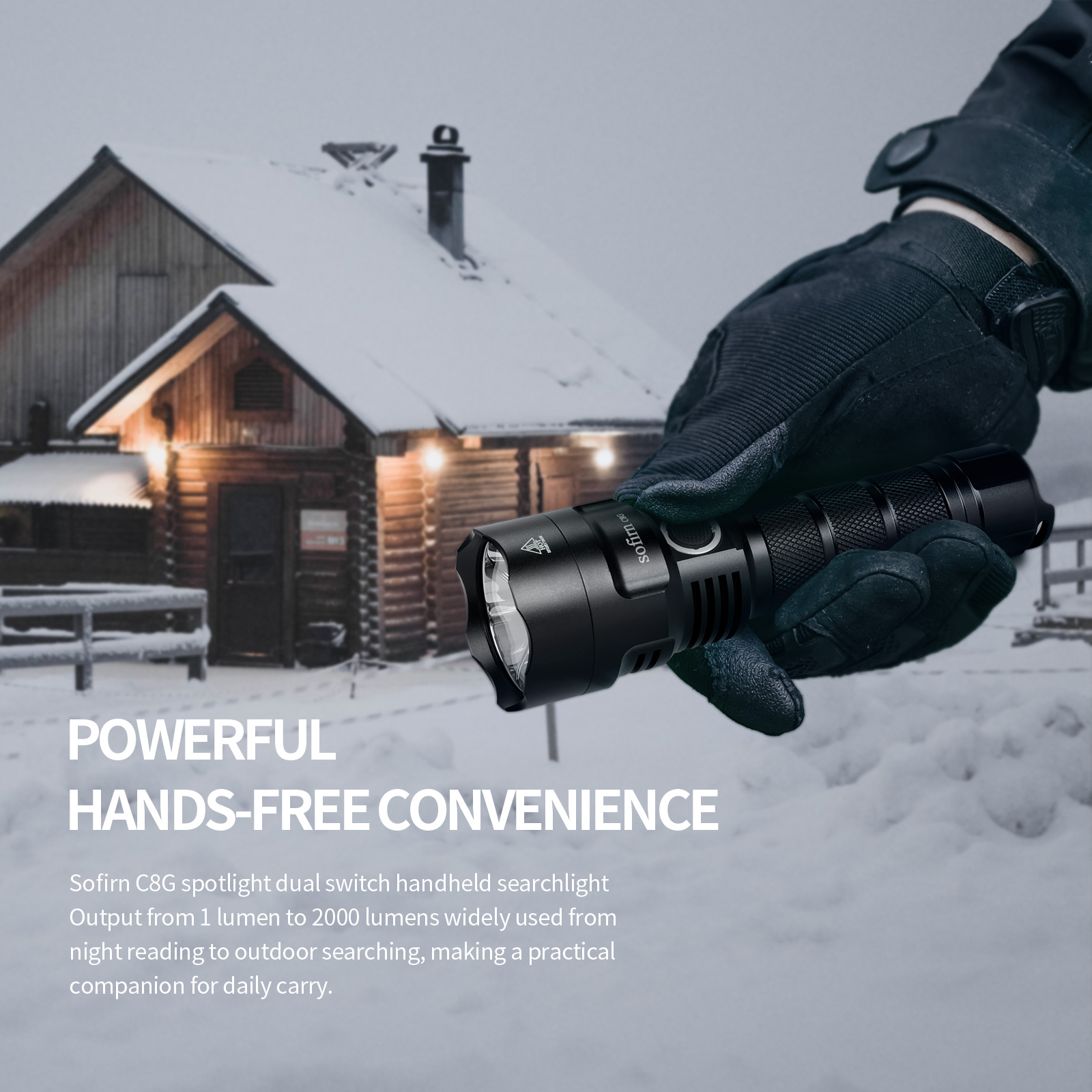 SOFIRN C8G Powerful LED Flashl - Outdoor Power Group recension och pris