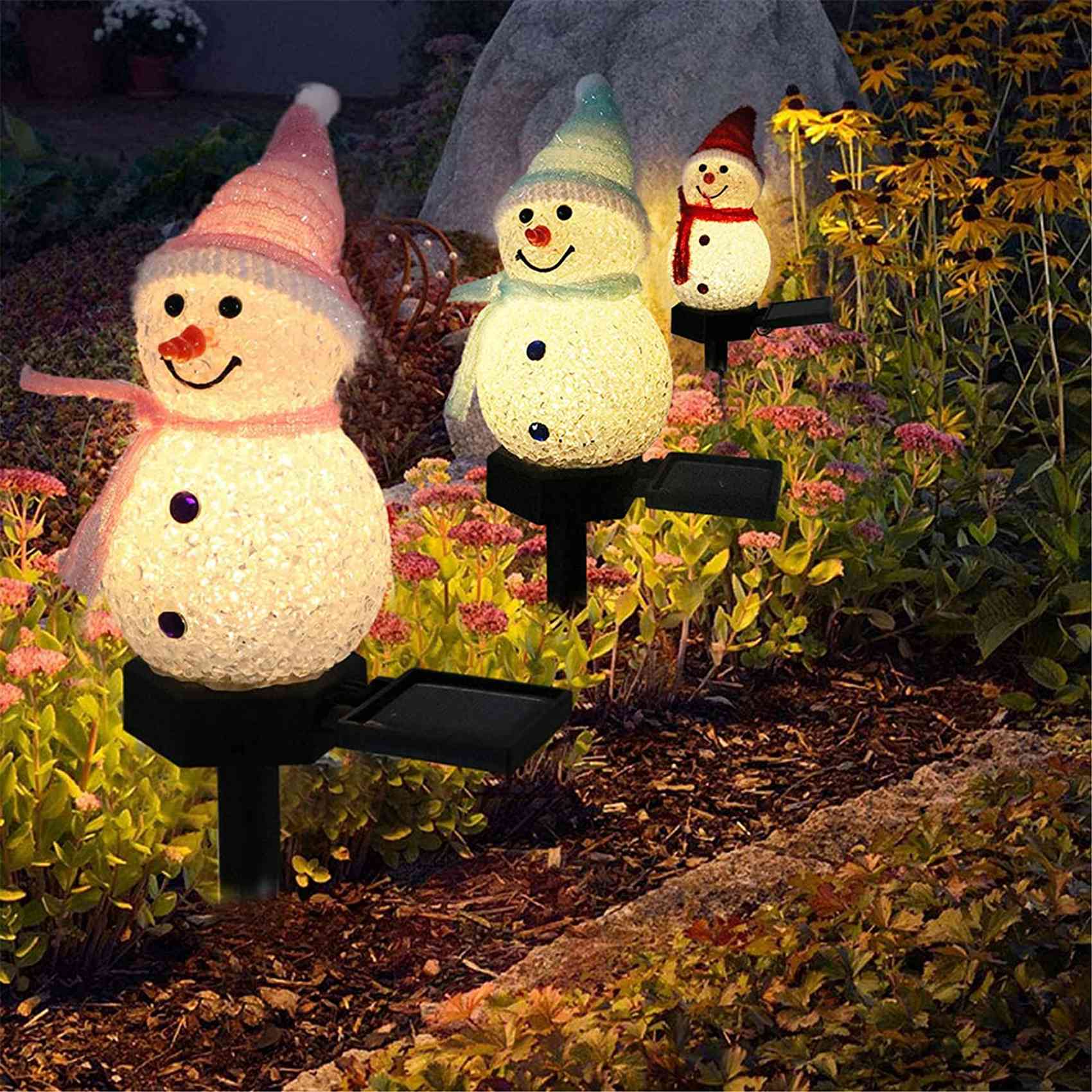ABAH-Snowman Solar Lights Chri - Outdoor Solar Power Xmas Lights recension och pris