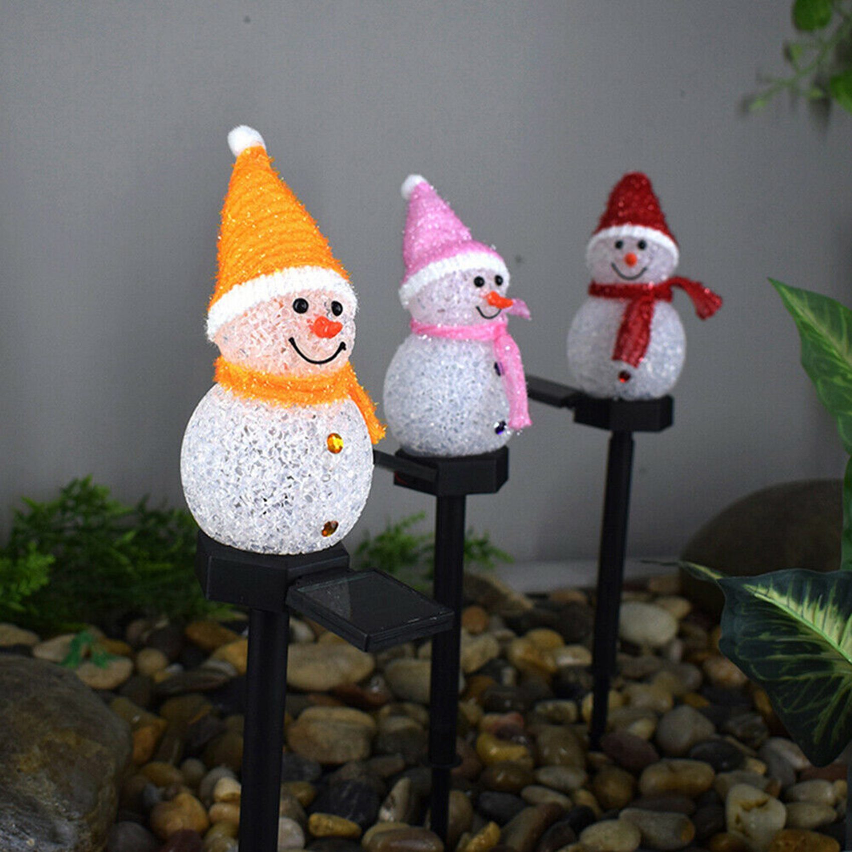 ABAH-Snowman Solar Lights Chri - Outdoor Solar Power Xmas Lights recension och pris