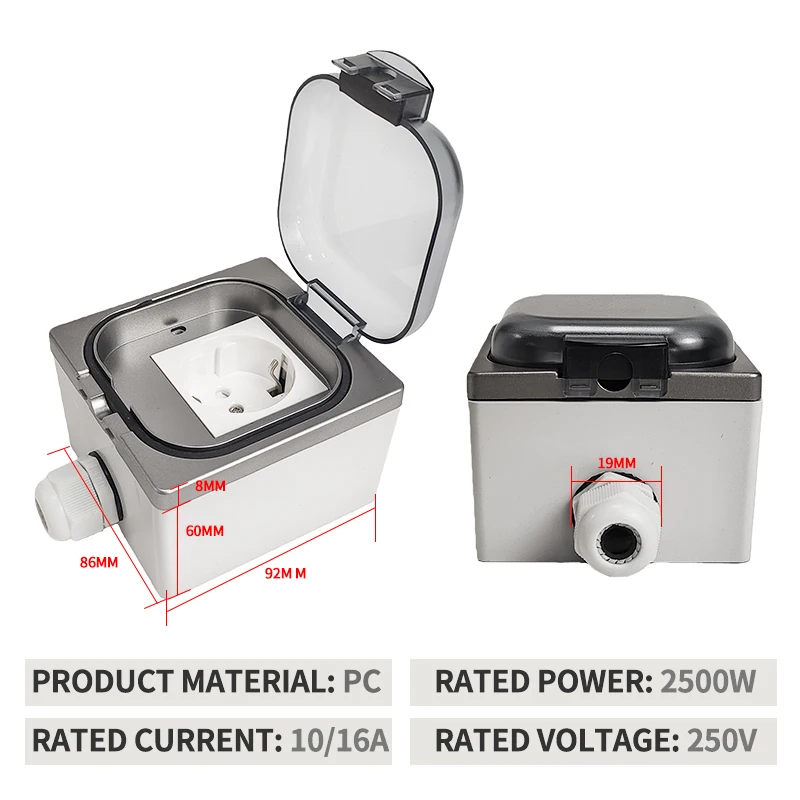 IP65 Waterproof Outdoor Socket - Outdoor Kitchen Power Outlet recension och pris