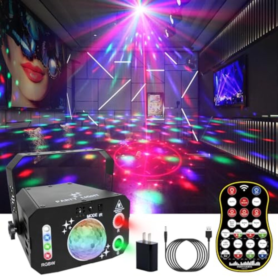 7 Lens Disco Ball LightsUSB Po - Outdoor Solar Power Xmas Lights recension och pris