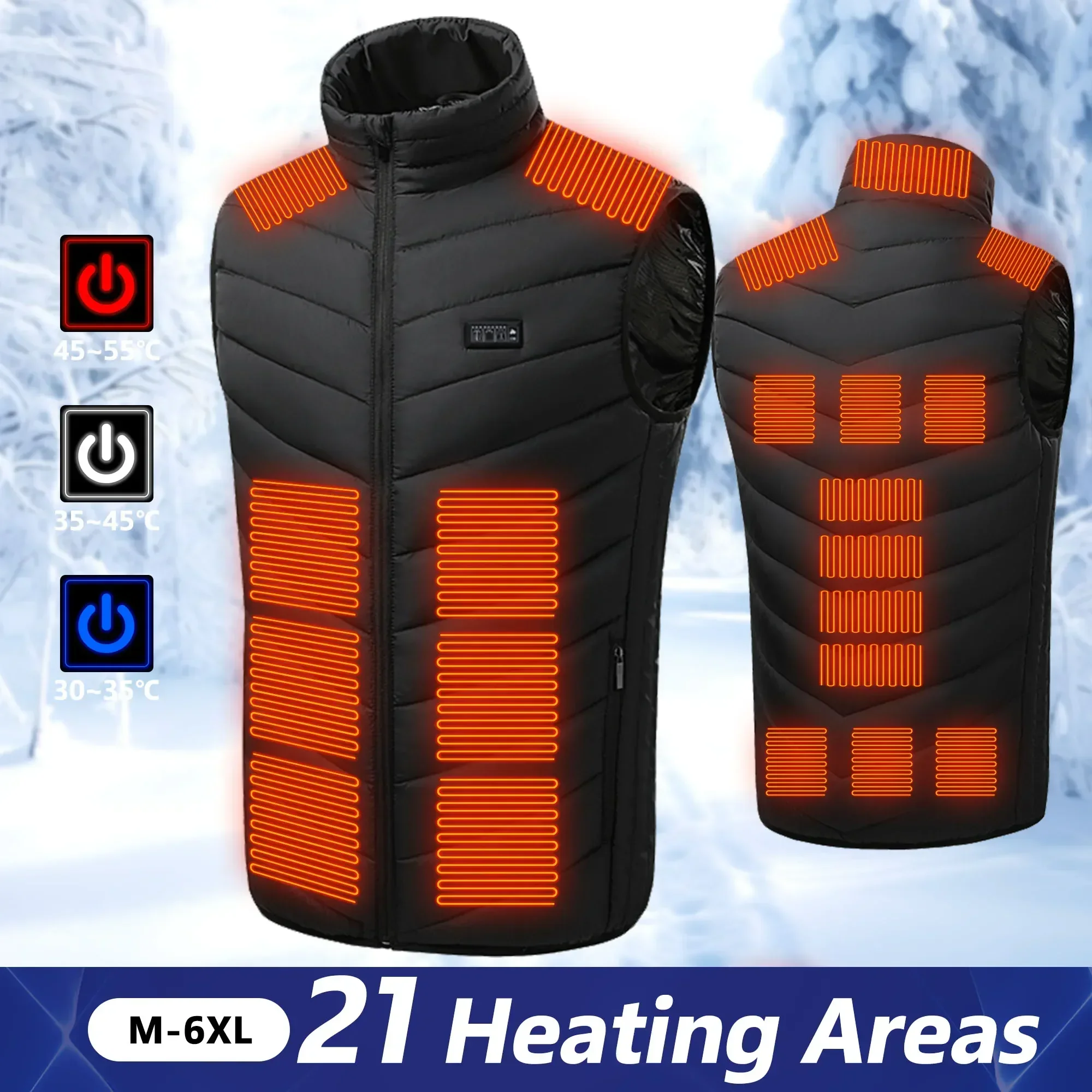 21 Heated Vest Electric Heated - Outdoor Power Pedestal recension och pris