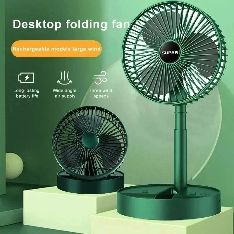 USB Foldable Electric Fan Cold - Outdoor Power Pedestal recension och pris