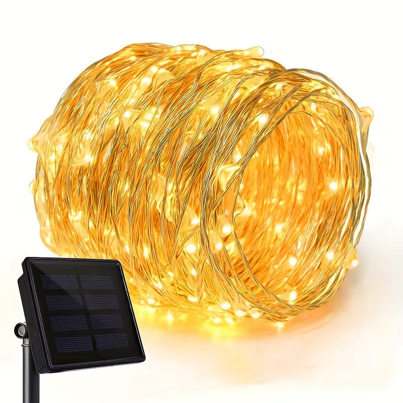 Solar Power LED Garland 8 Mode - Outdoor Power And Plant recension och pris