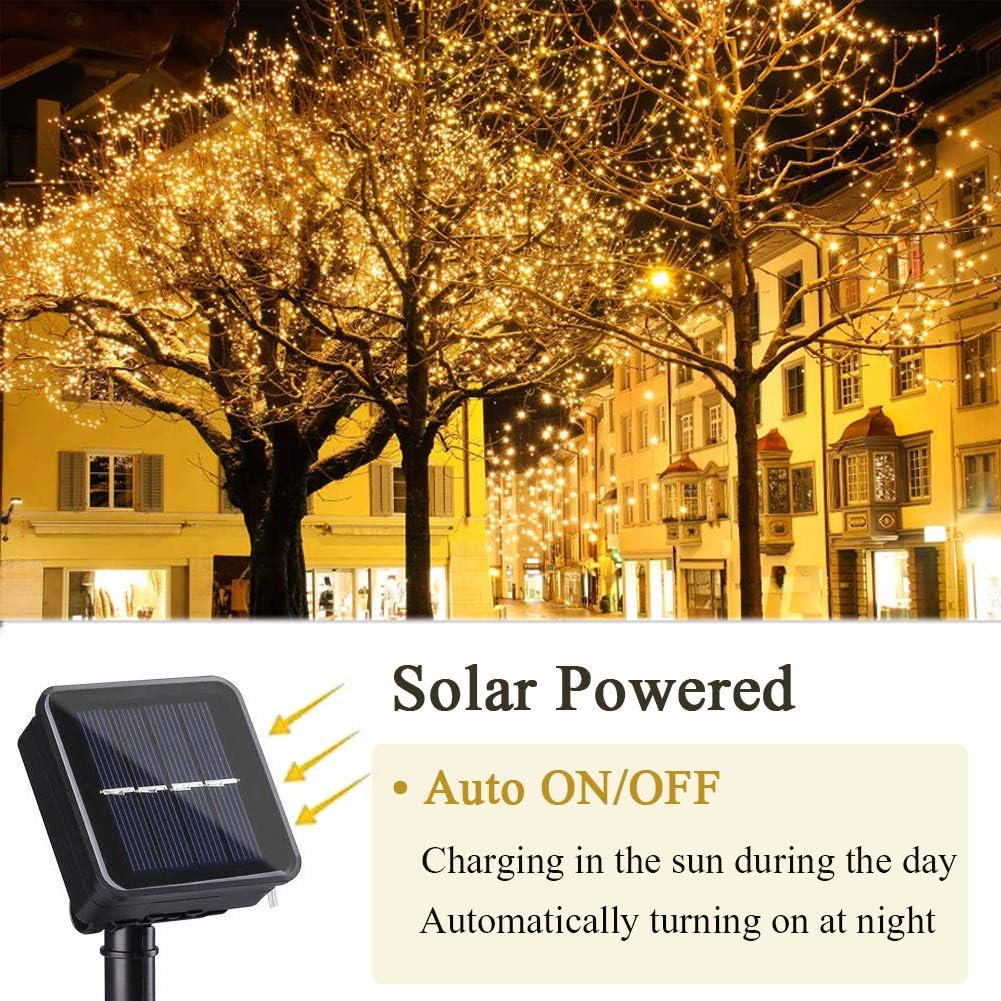 Solar Power LED Garland 8 Mode - Outdoor Power And Plant recension och pris