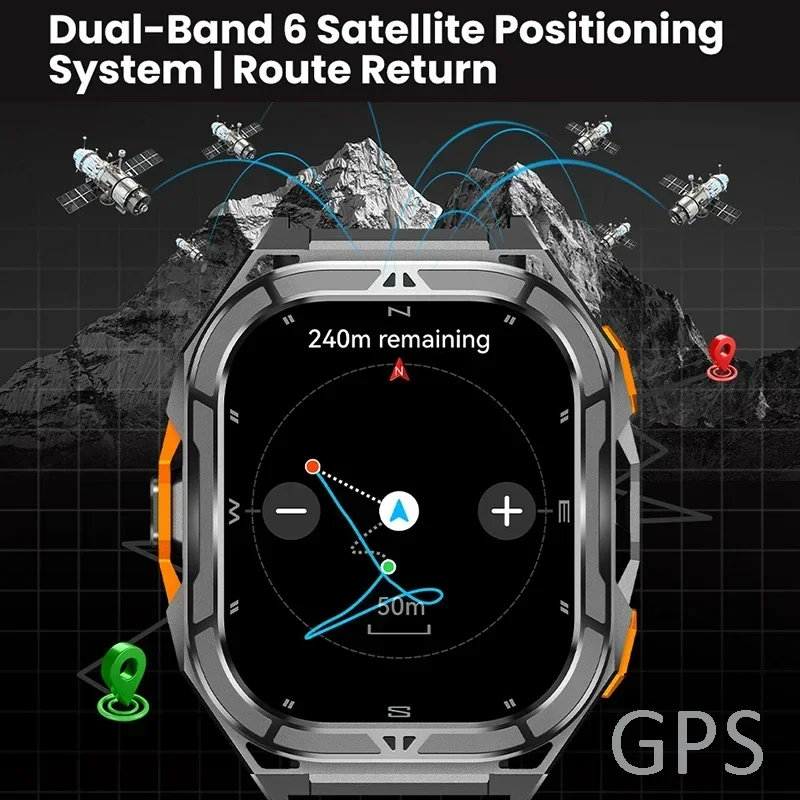 Luxury AMOLED Smartwatch Real  - Outdoor Power Hours recension och pris