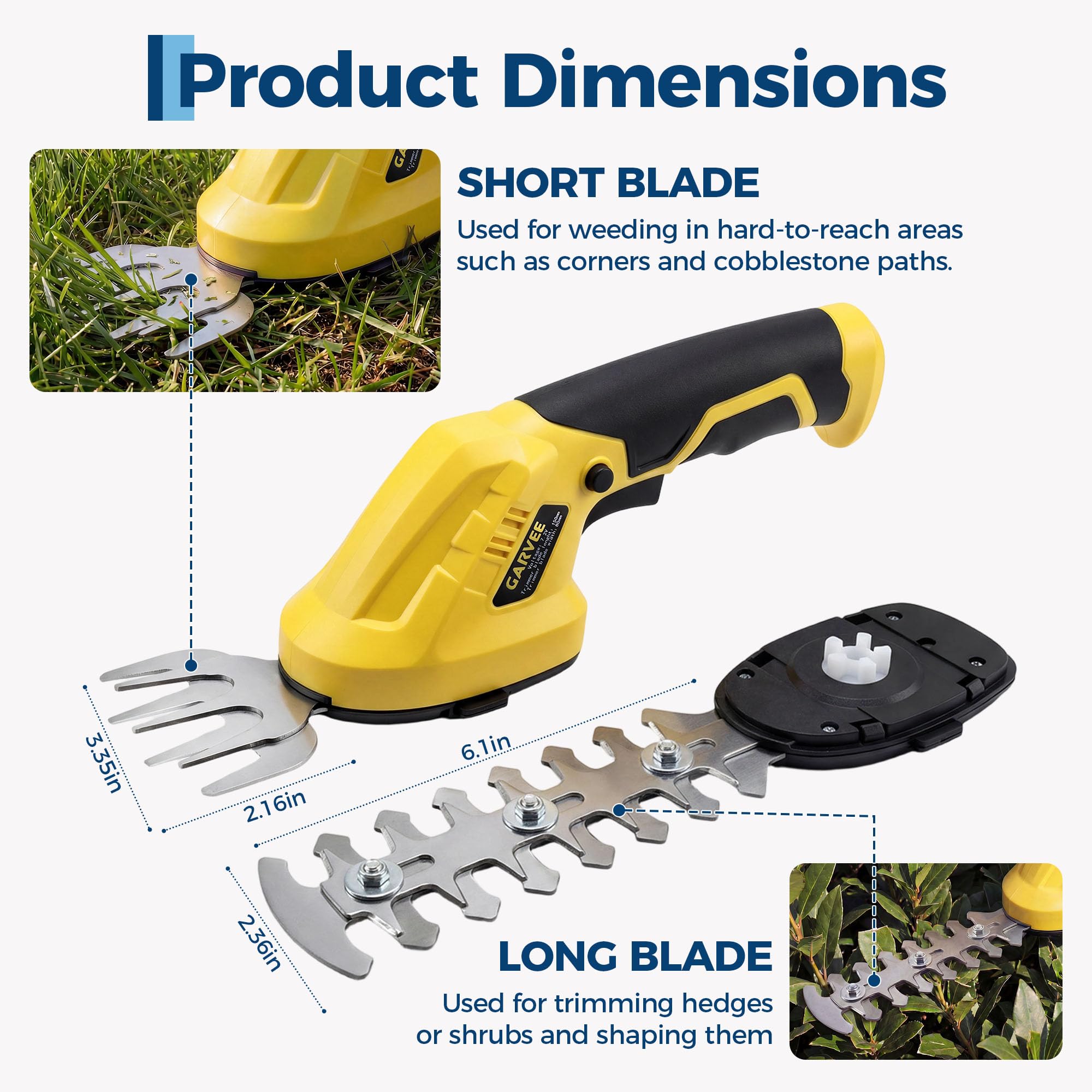2-in-1 Cordless Grass Shear He - Hedge Trimmer Cordless recension och pris
