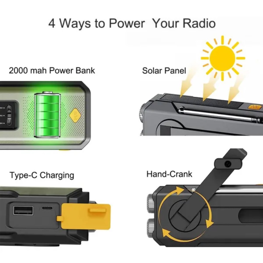 Emergency Solar Hand Crank NOA - Outdoor Power Equipment Brands recension och pris
