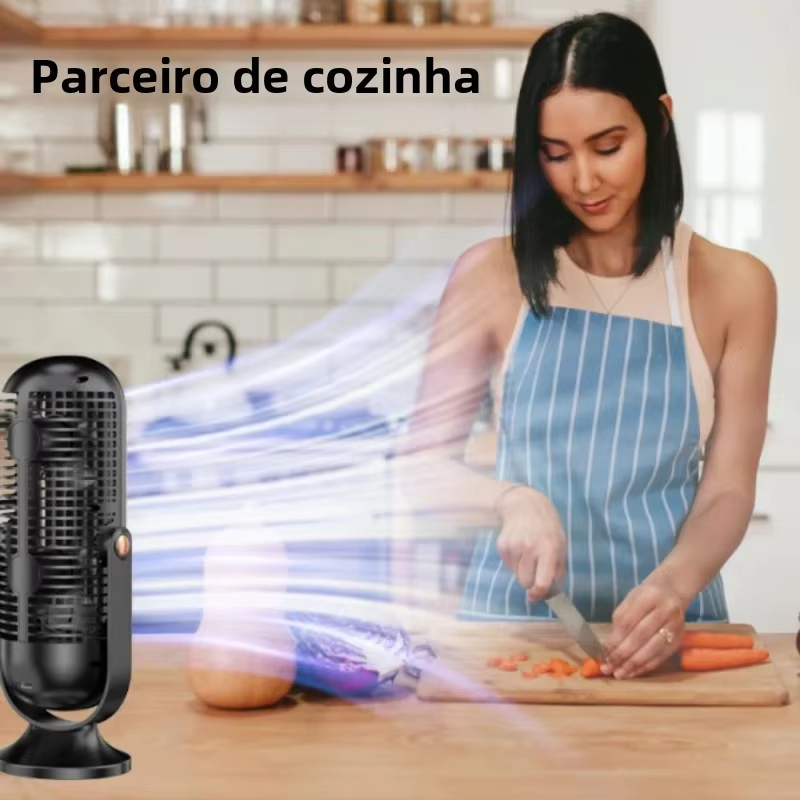 Desktop Portable Small Fan Wit - Outdoor Power Pedestal recension och pris