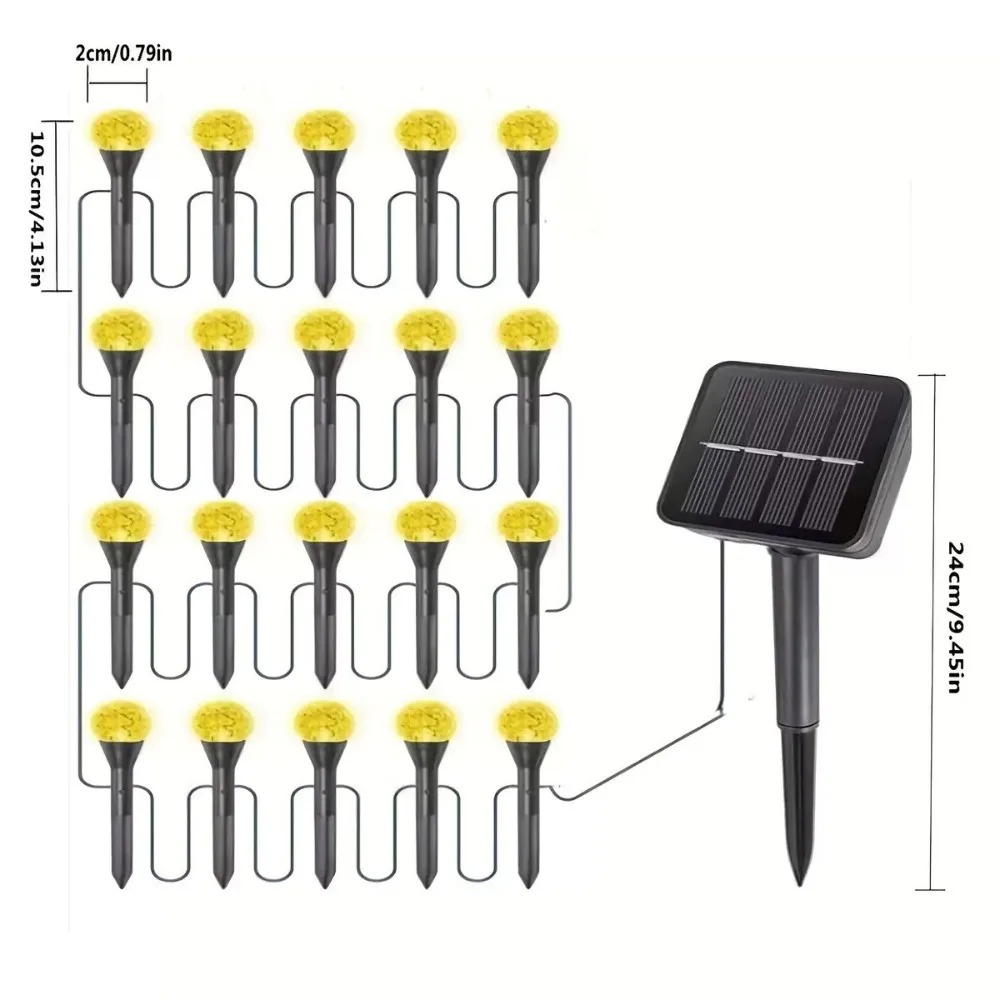 Solar Powered 5M 20LED Outdoor - Outdoor Solar Power Xmas Lights recension och pris